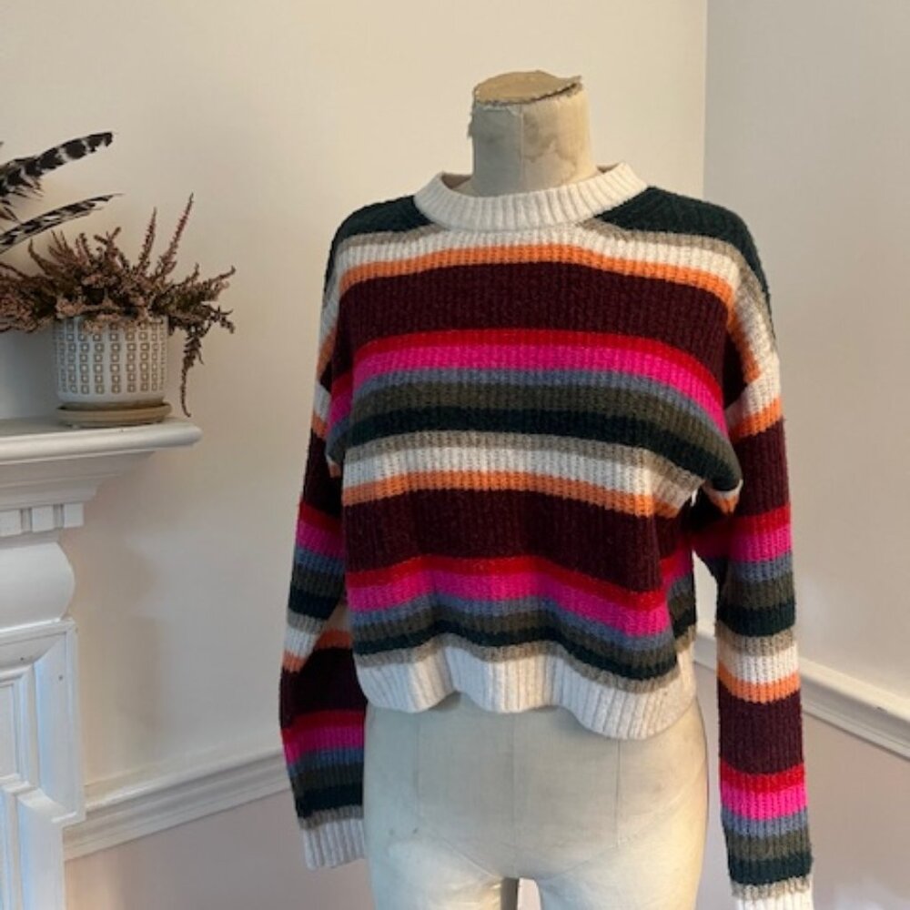 American Eagle Striped Fall Sweater